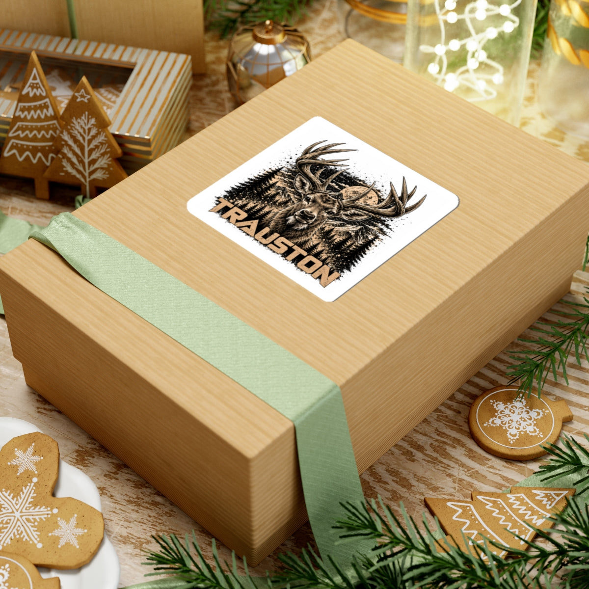 TRAUSTON | Deer Forest Kiss-Cut Sticker