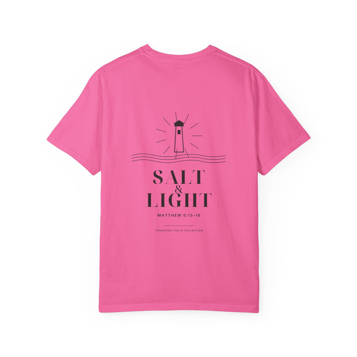 Salt and Light Garment-Dyed Tee — Dark Graphic