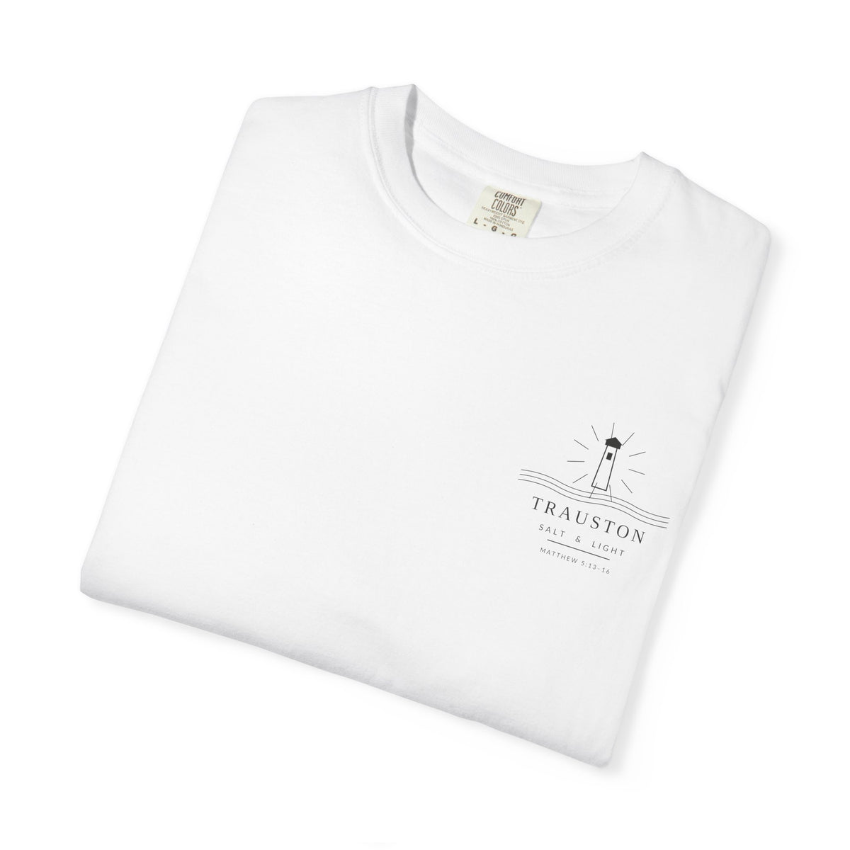 Salt and Light Garment-Dyed Tee — Dark Graphic