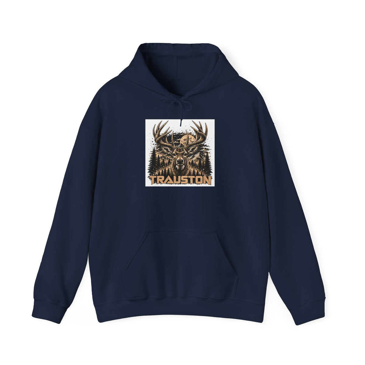 TRAUSTON | Deer Forest Front-Print Hoodie