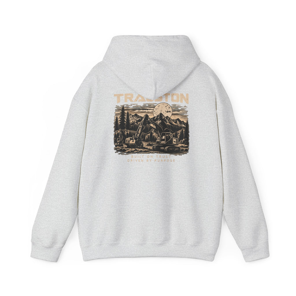 TRAUSTON | Excavator & Mountain Graphic Hoodie