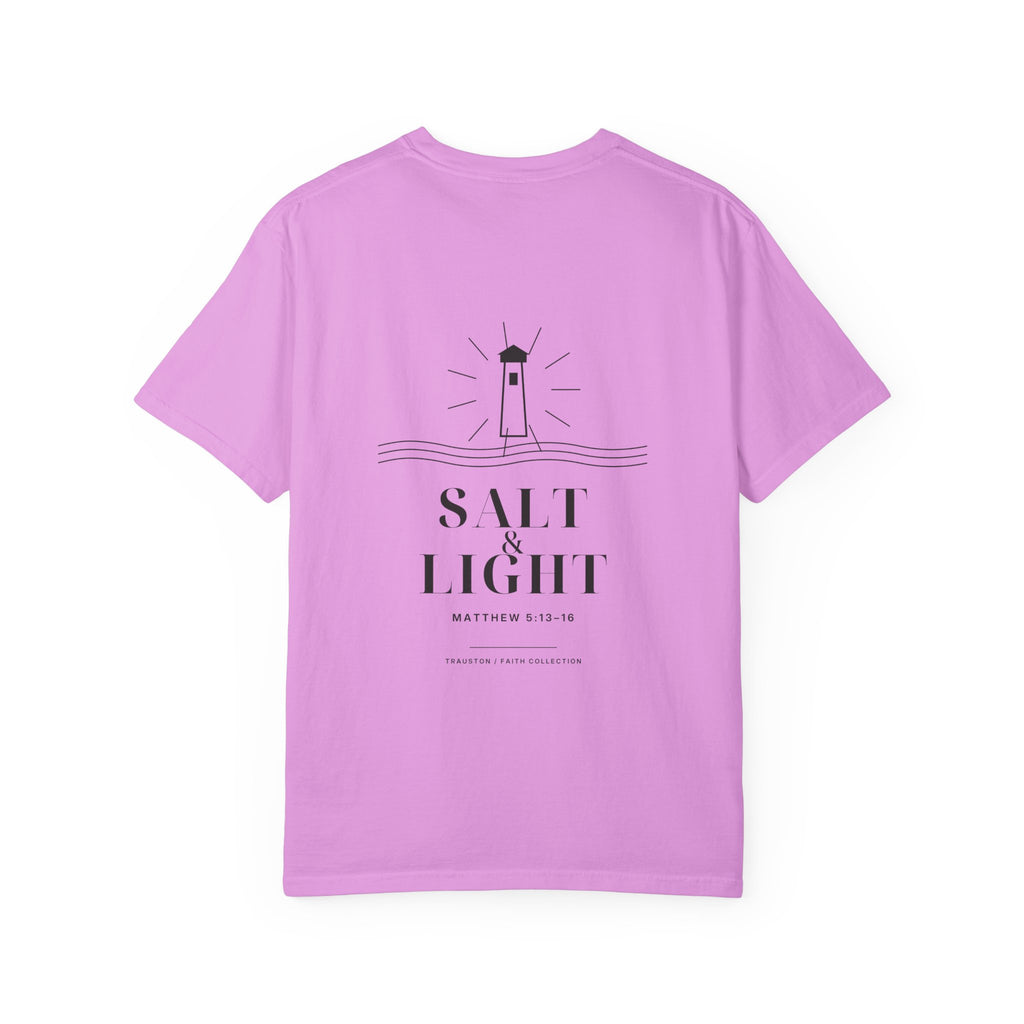 Salt and Light Garment-Dyed Tee — Dark Graphic