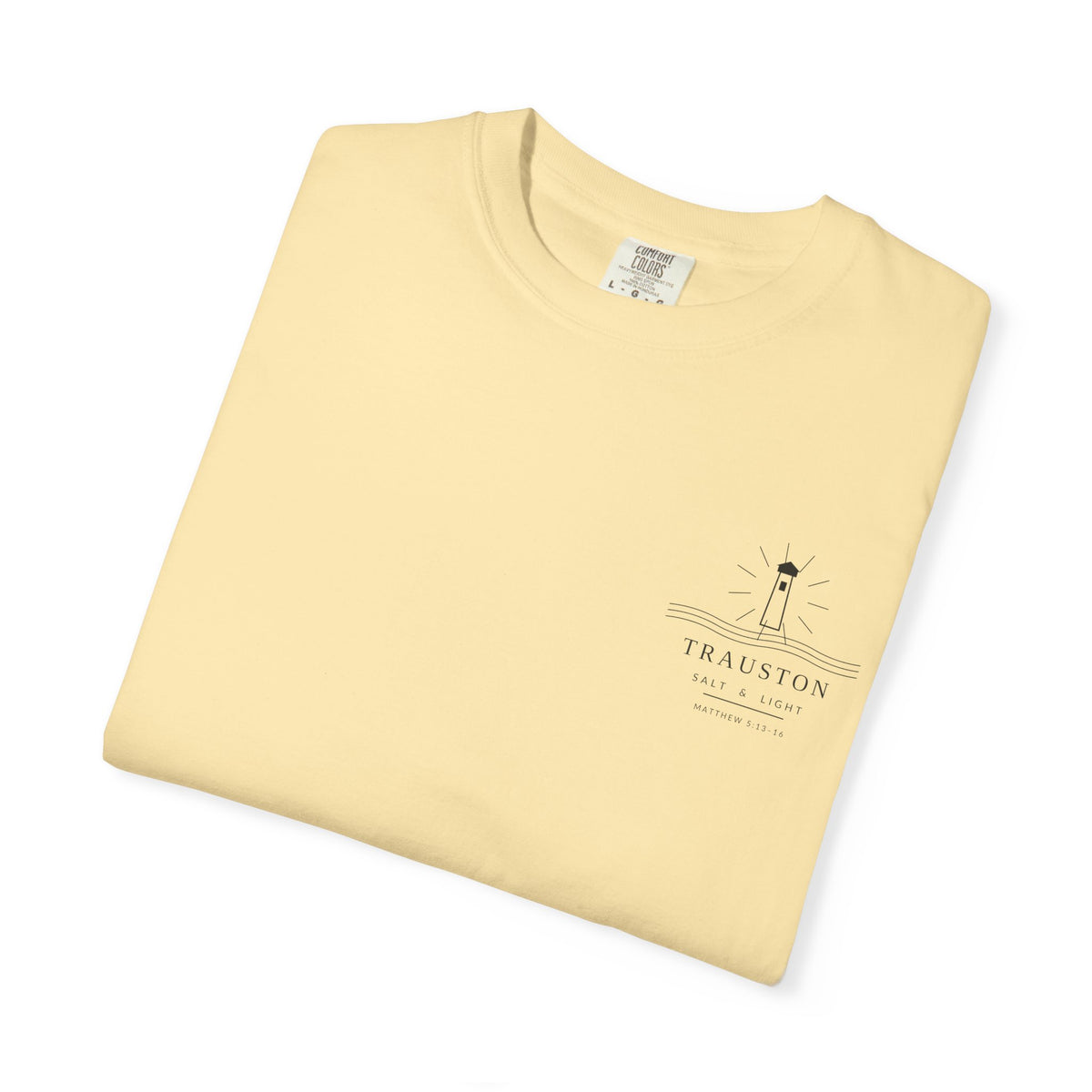 Salt and Light Garment-Dyed Tee — Dark Graphic