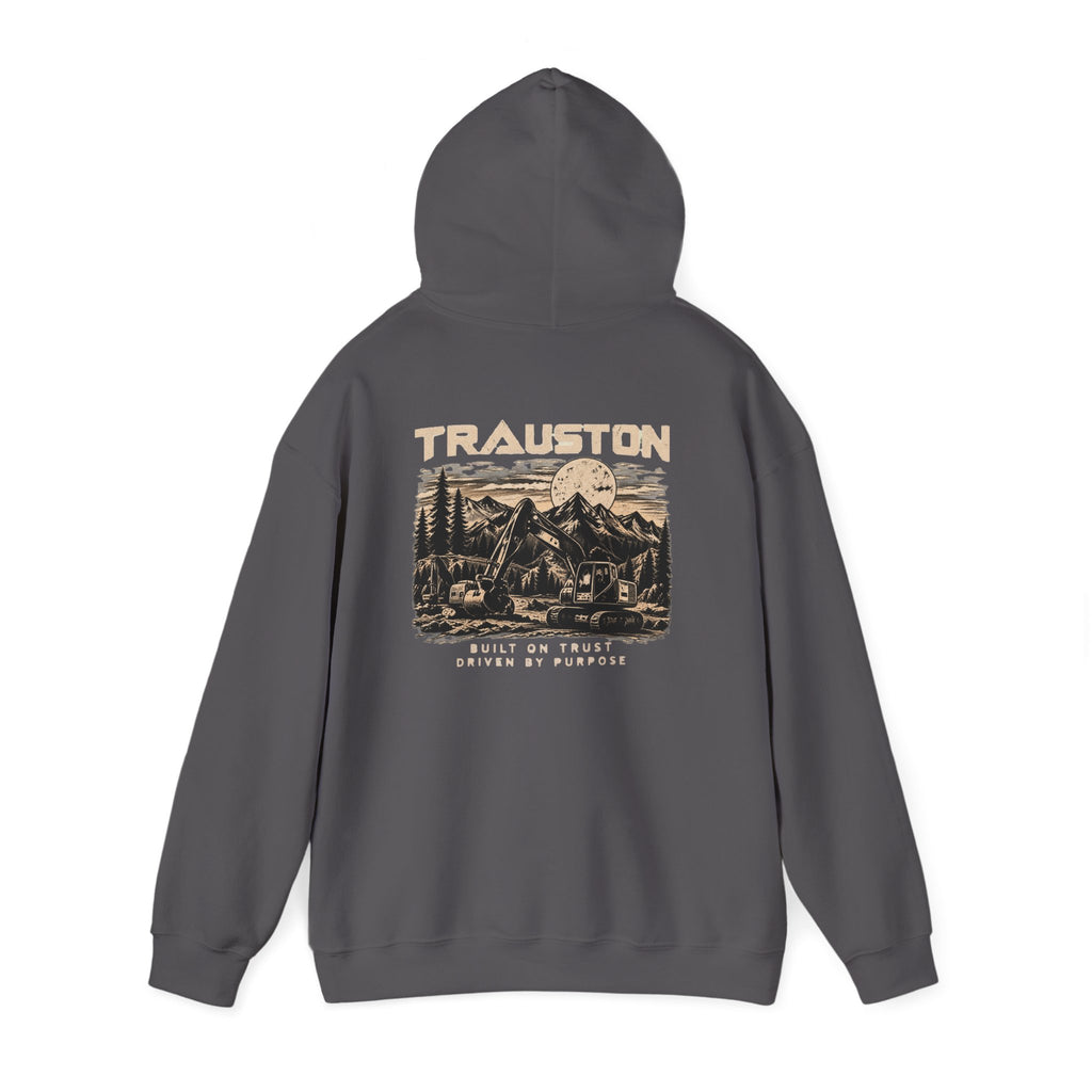 TRAUSTON | Excavator & Mountain Graphic Hoodie