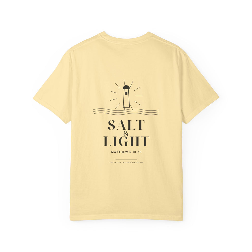 Salt and Light Garment-Dyed Tee — Dark Graphic