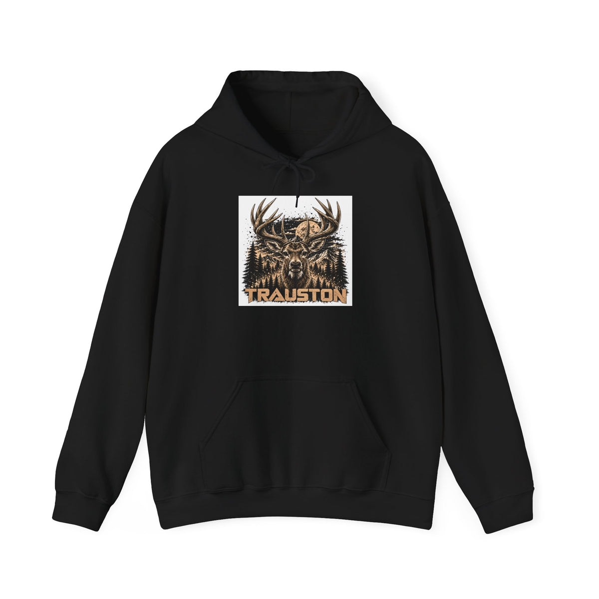 TRAUSTON | Deer Forest Front-Print Hoodie