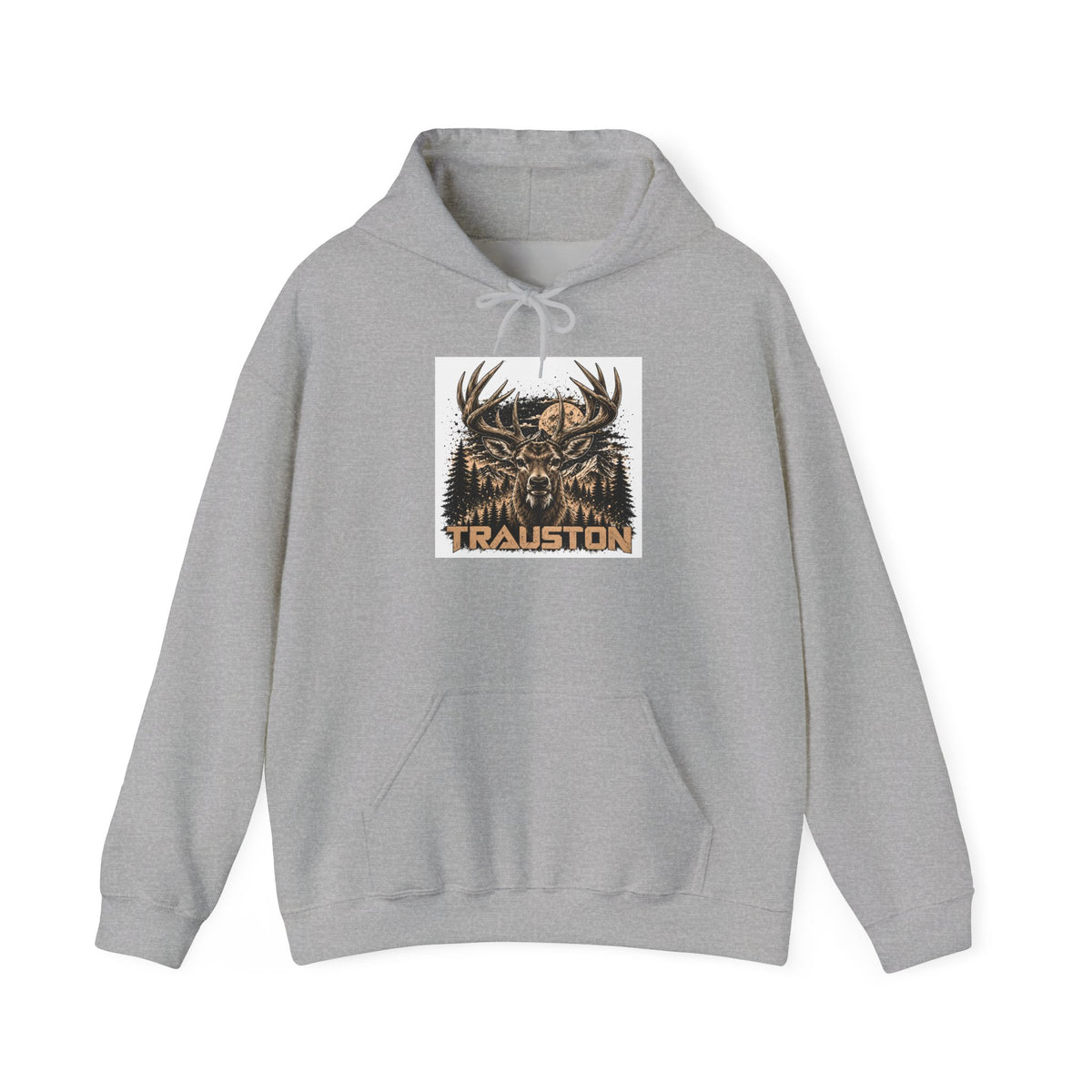 TRAUSTON | Deer Forest Front-Print Hoodie
