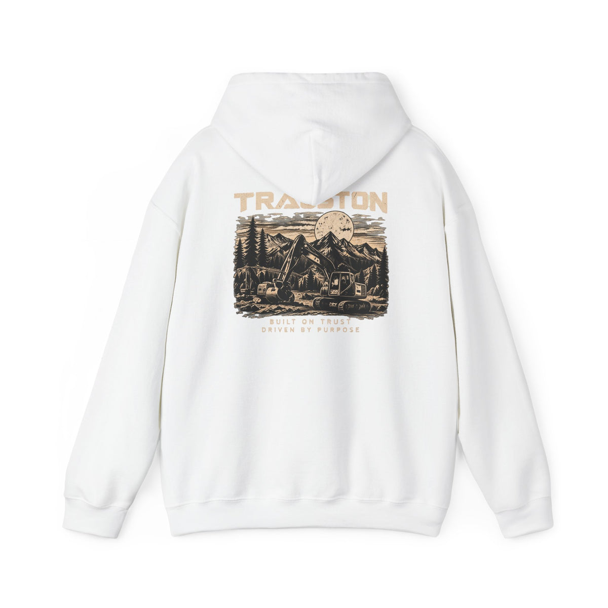 Product image of TRAUSTON| Excavator & Mountain Graphic Hoodie by TRAUSTON
