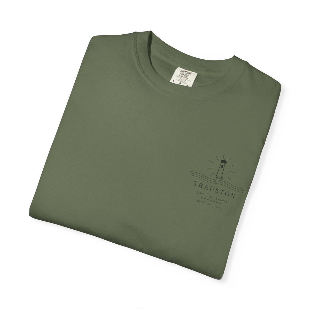 Salt and Light Garment-Dyed Tee — Dark Graphic
