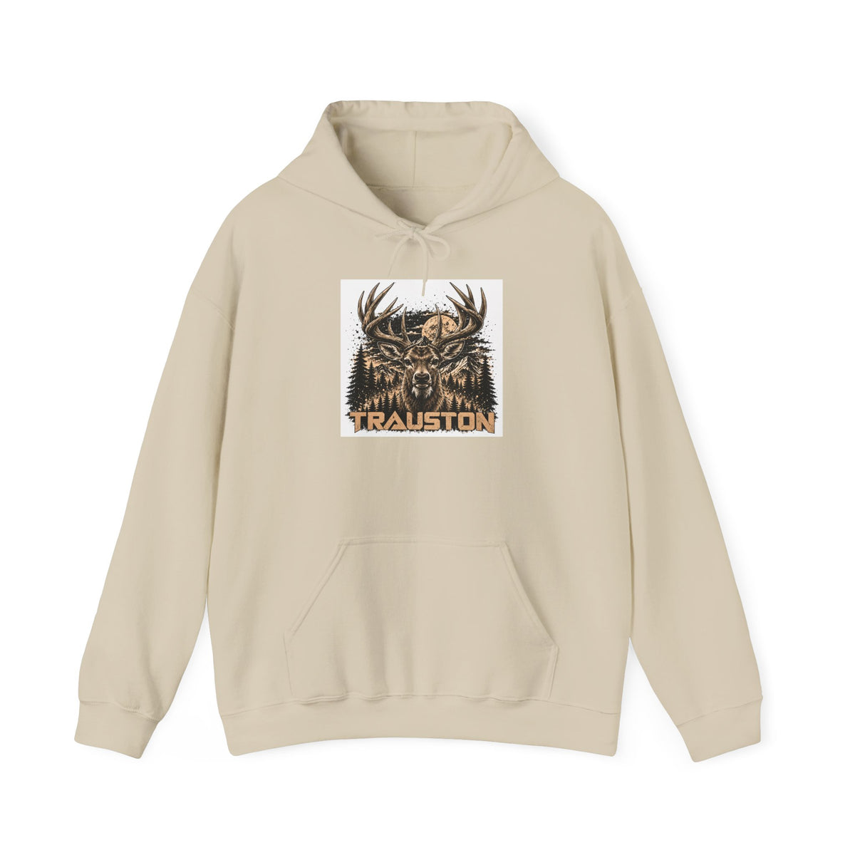 TRAUSTON | Deer Forest Front-Print Hoodie