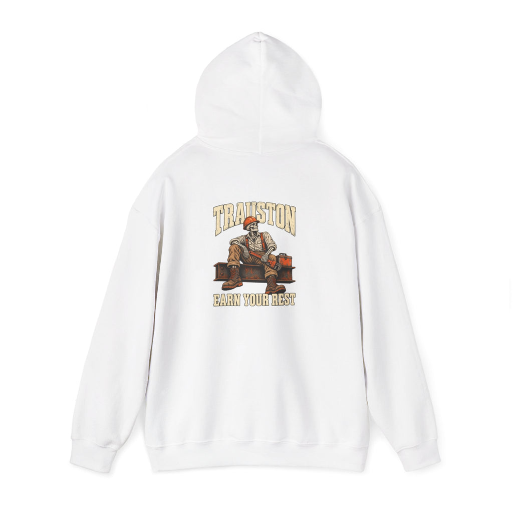 Minimalist White Pullover Hoodie