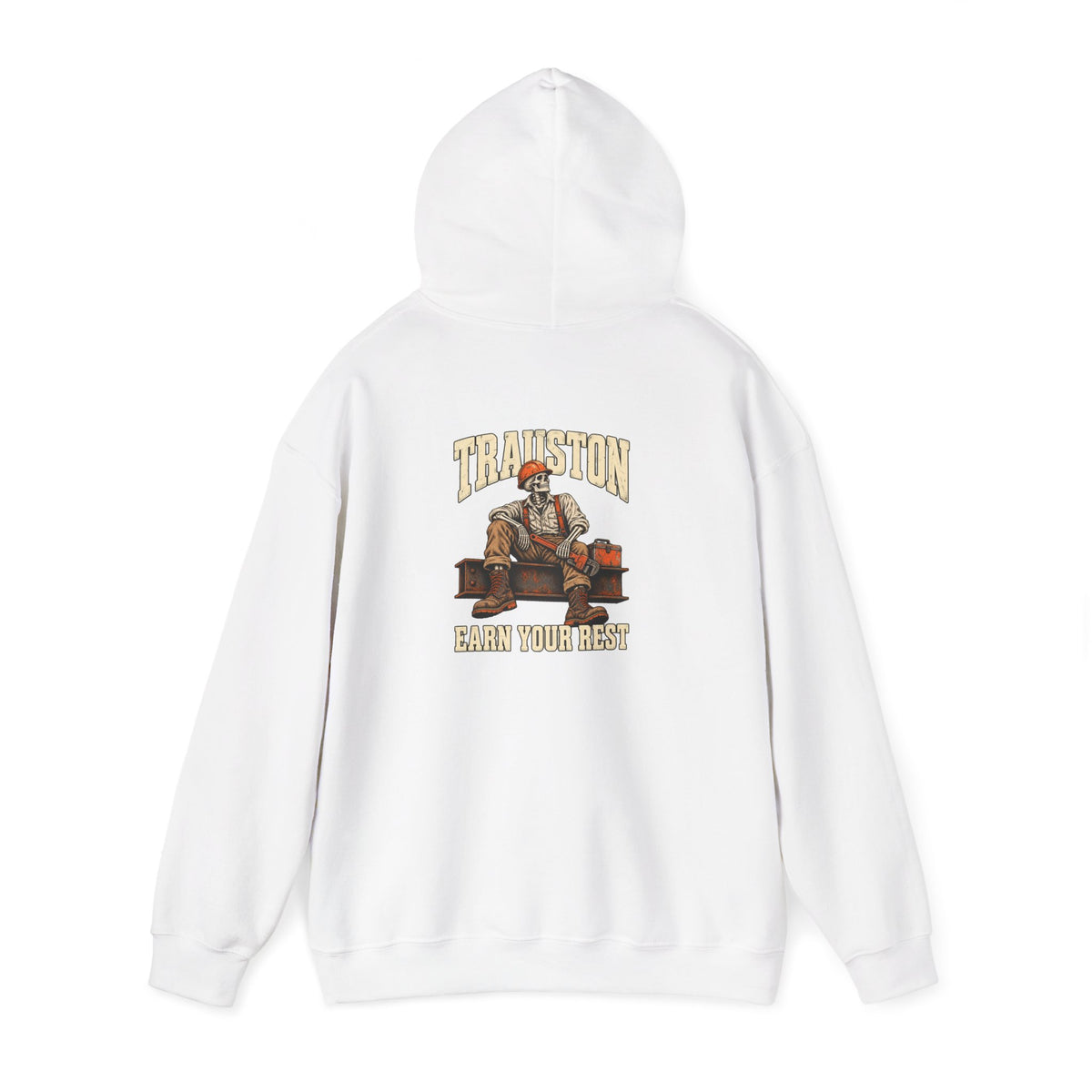 Minimalist White Pullover Hoodie