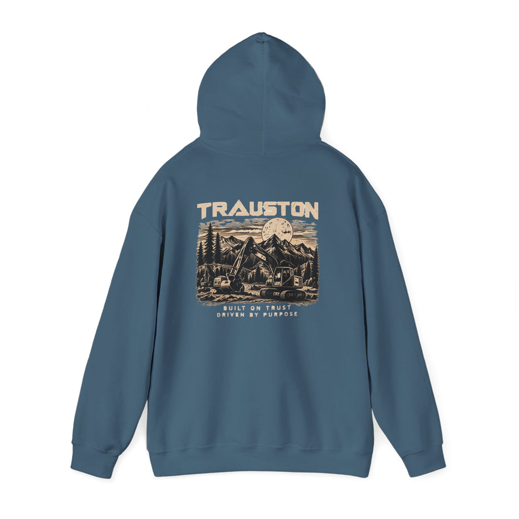 TRAUSTON | Excavator & Mountain Graphic Hoodie