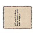 TRAUSTON | Old Enough Woven Blanket