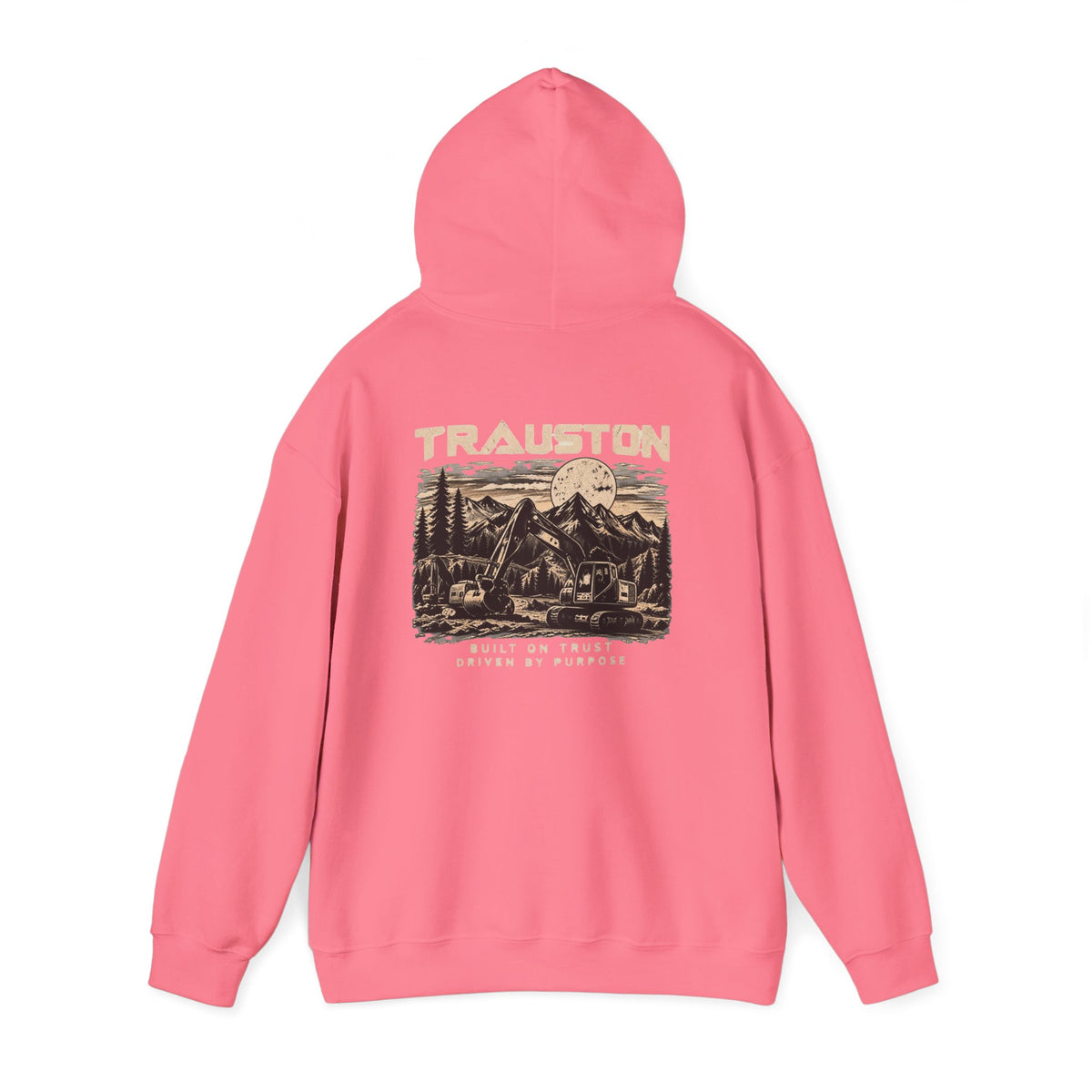 TRAUSTON | Excavator & Mountain Graphic Hoodie