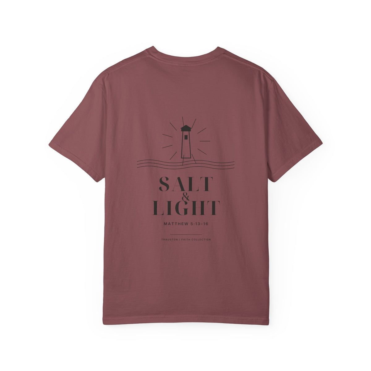 Salt and Light Garment-Dyed Tee — Dark Graphic