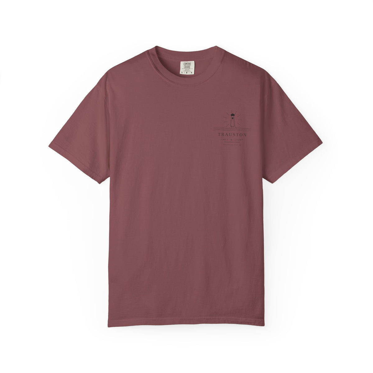 Salt and Light Garment-Dyed Tee — Dark Graphic