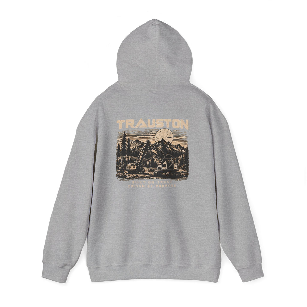 TRAUSTON | Excavator & Mountain Graphic Hoodie