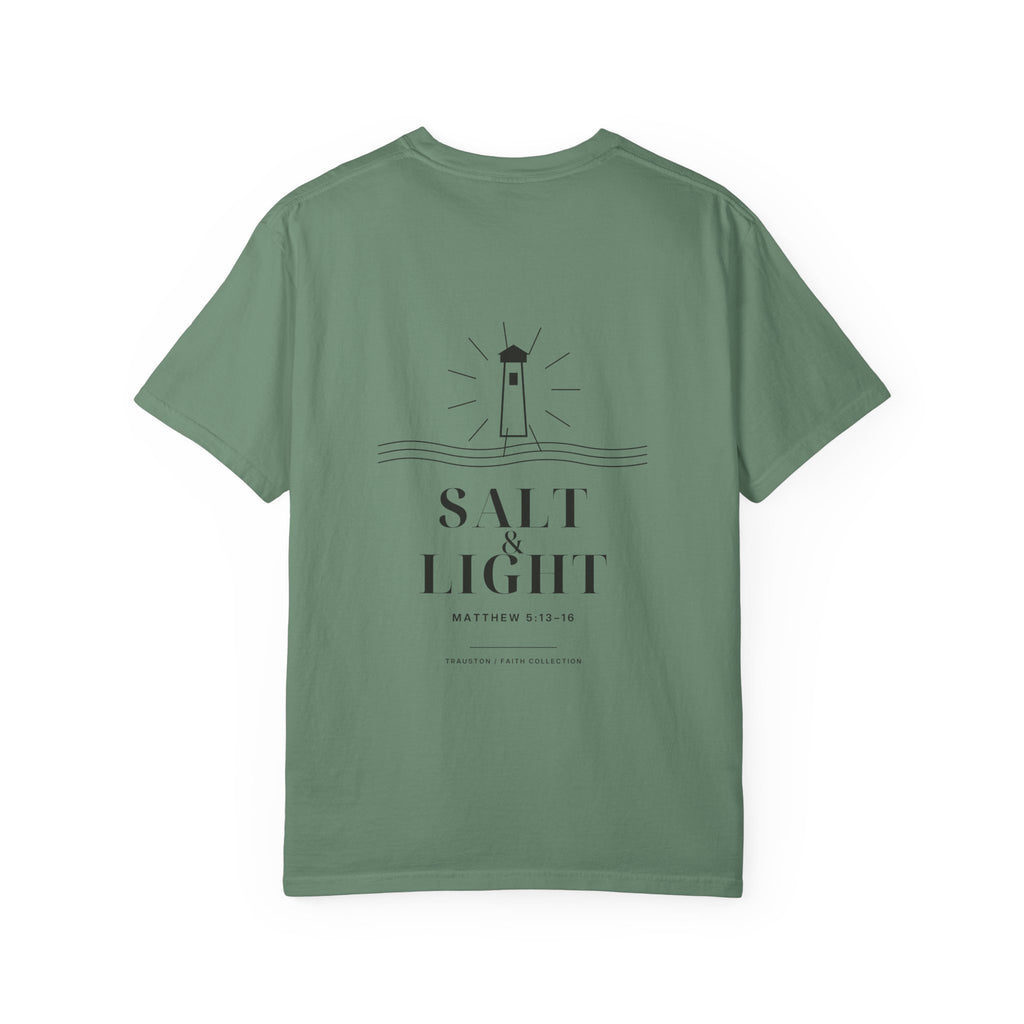 Salt and Light Garment-Dyed Tee — Dark Graphic
