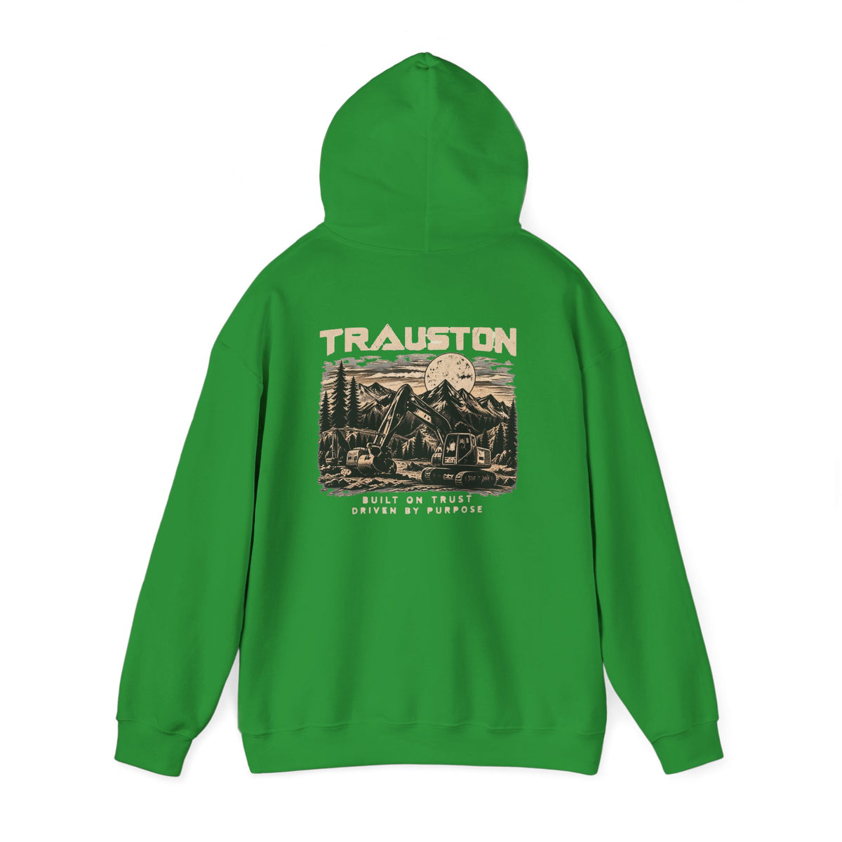TRAUSTON | Excavator & Mountain Graphic Hoodie