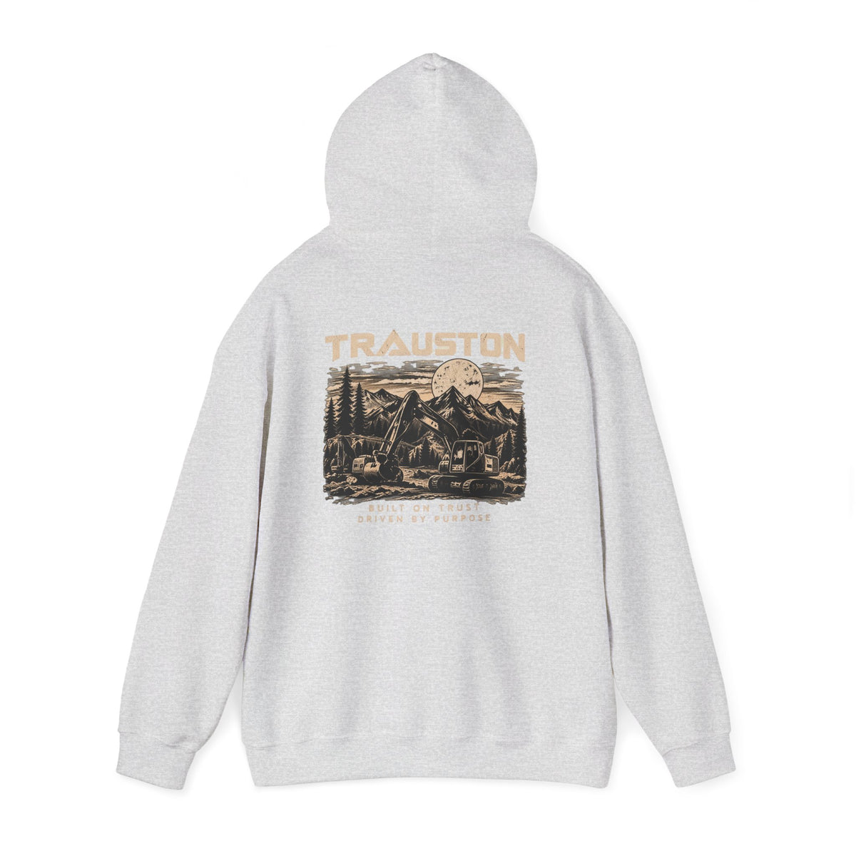 TRAUSTON | Excavator & Mountain Graphic Hoodie