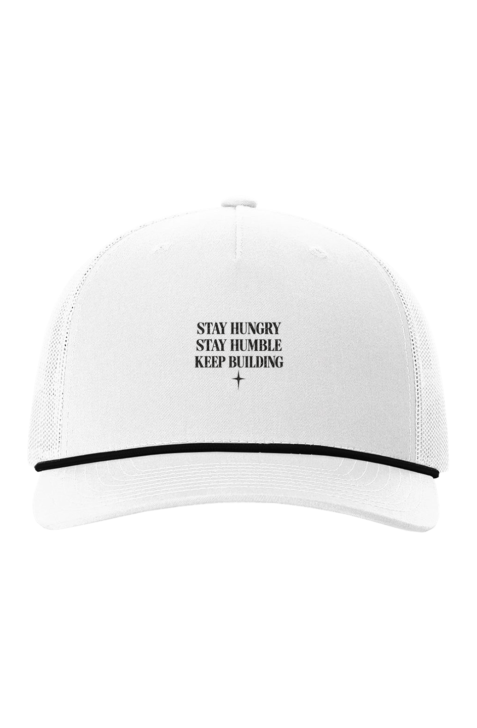 TRAUSTON Stay Hungry Rope Trucker — Black Graphic — product image 3