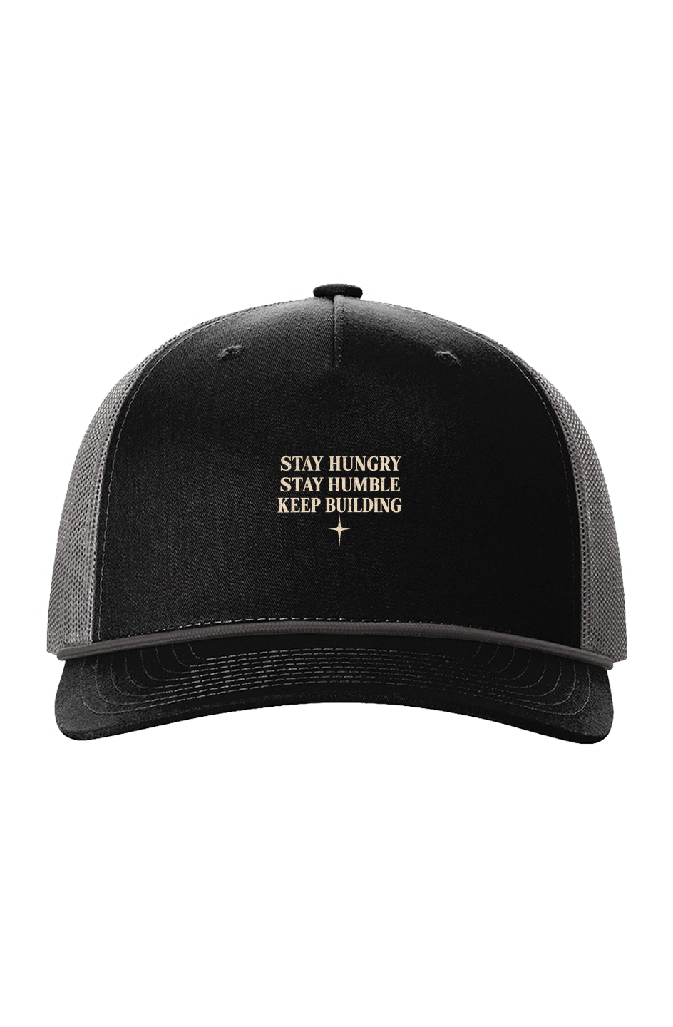 TRAUSTON Stay Hungry Rope Trucker — White Graphic — product image 2