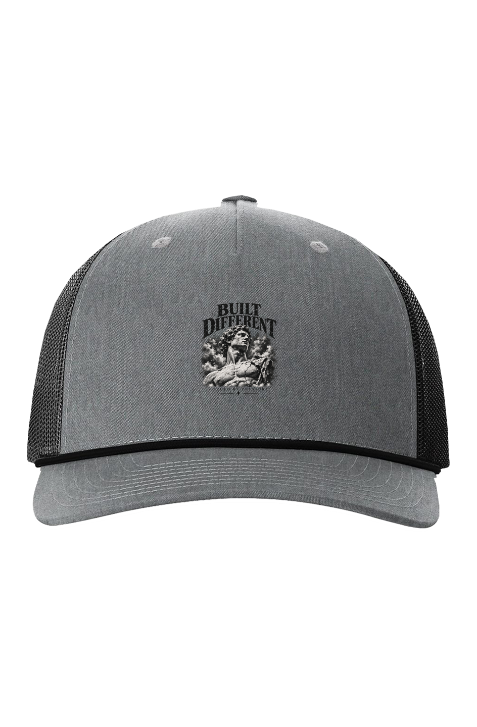 TRAUSTON Built Different Rope Trucker — Charcoal Graphic — product image 1