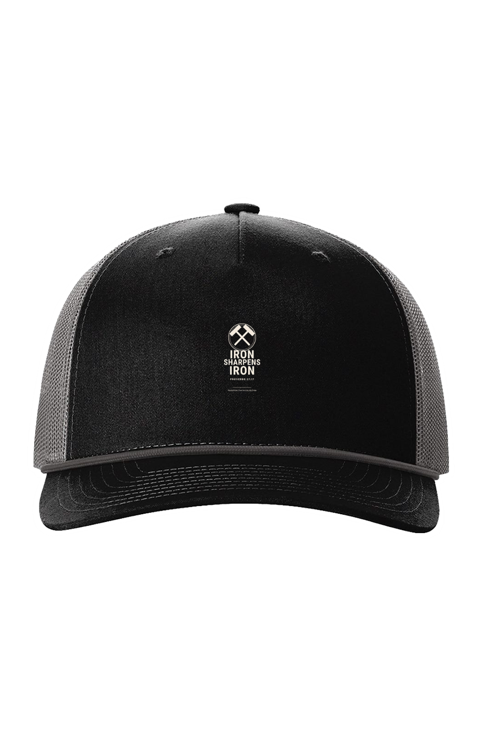 TRAUSTON Iron Sharpens Iron Rope Trucker — White Graphic — product image 1