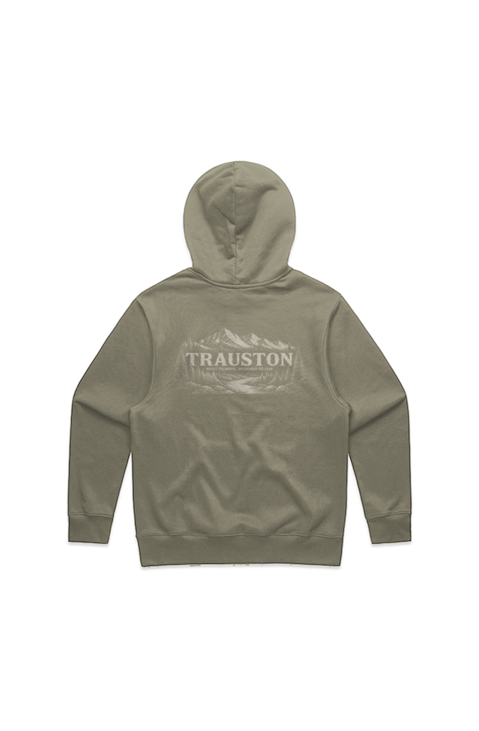 TRAUSTON Signature Heavyweight Hoodie — Earth & Black — product image 4