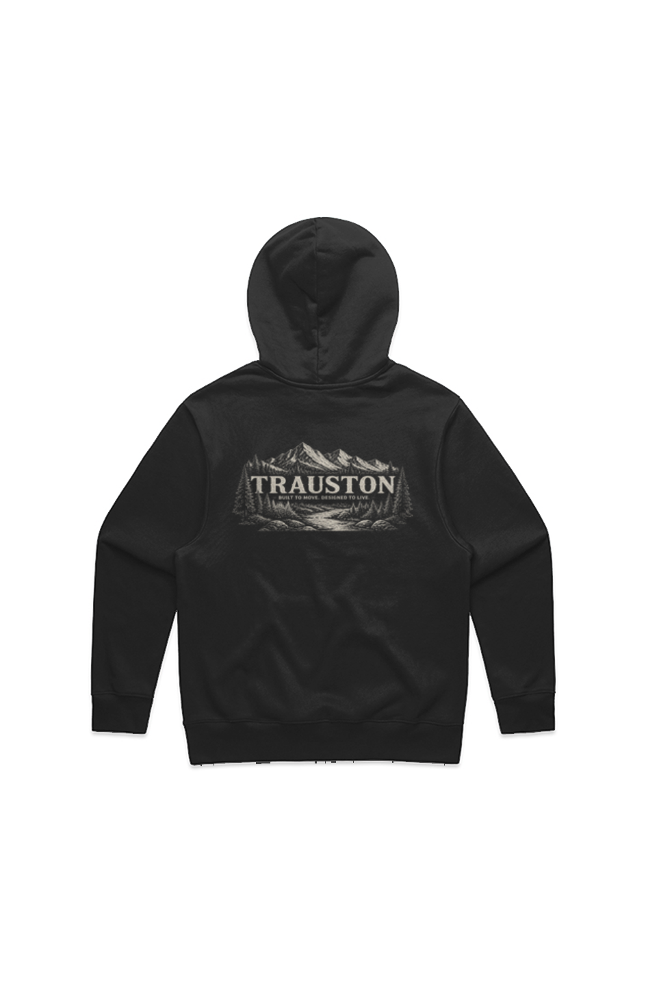 TRAUSTON Signature Heavyweight Hoodie — Earth & Black — product image 6