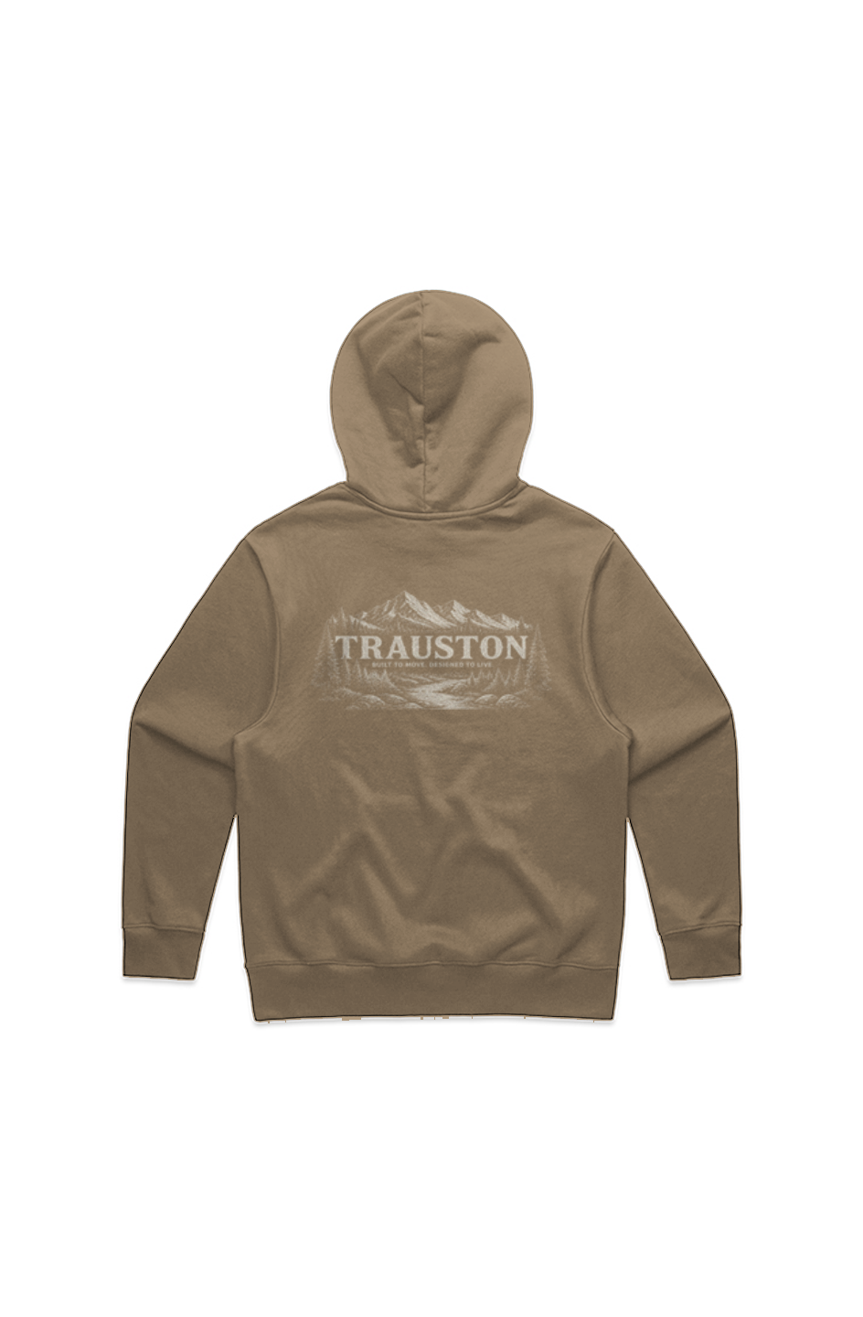 TRAUSTON Signature Heavyweight Hoodie — Earth & Black — product image 2
