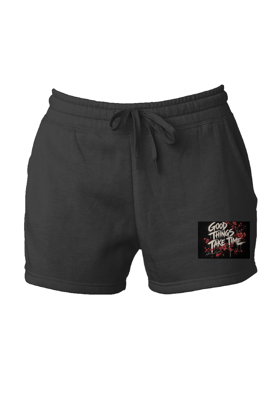 TRAUSTON Good Things Take Time Wave-Wash Shorts — Blue, Sage & Black — product image 3