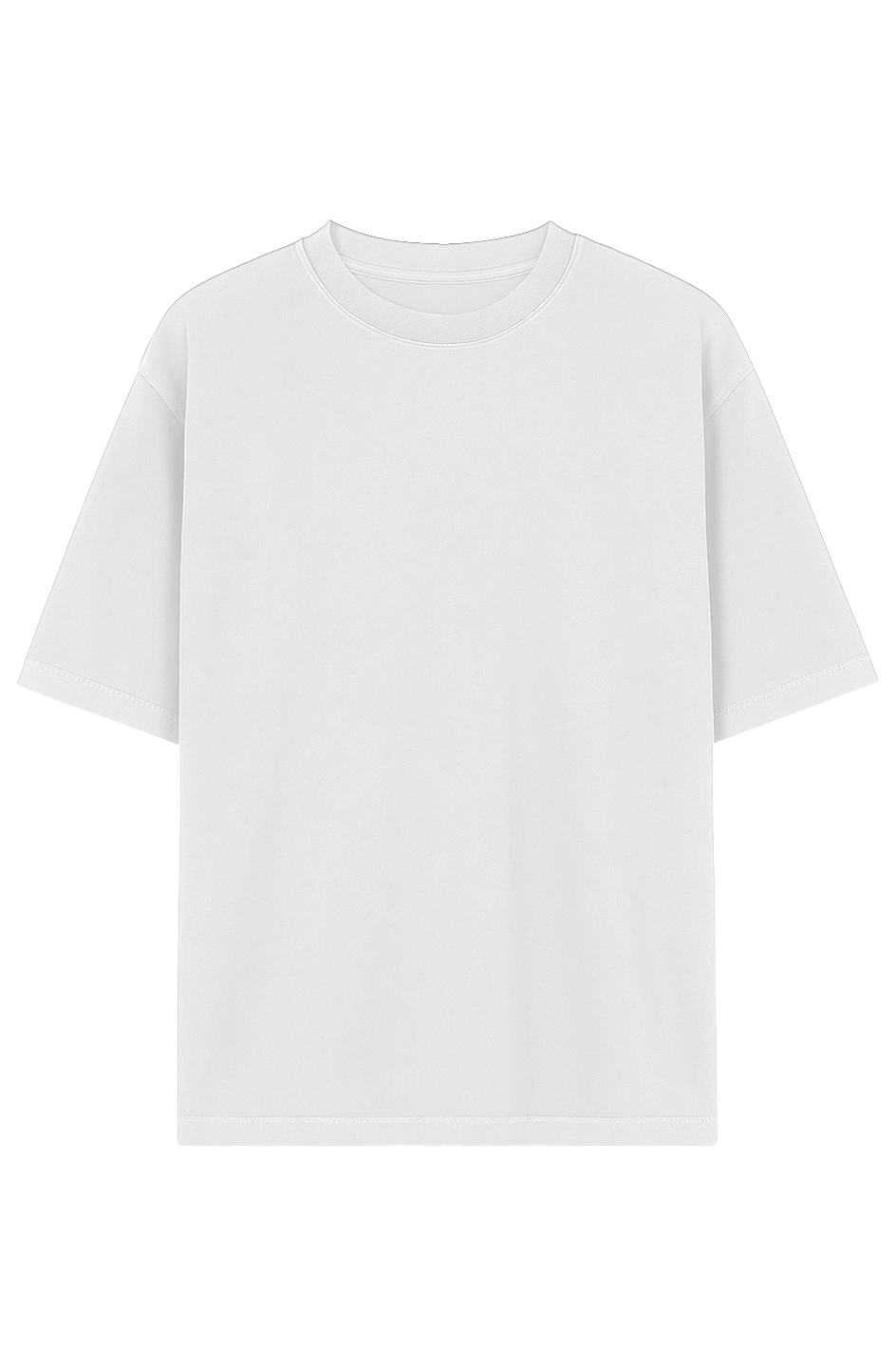 TRAUSTON Garment-Dyed Oversized Tee — Shadow, White & Mocha — product image 2
