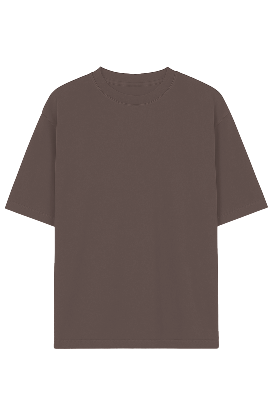 TRAUSTON Garment-Dyed Oversized Tee — Shadow, White & Mocha — product image 3