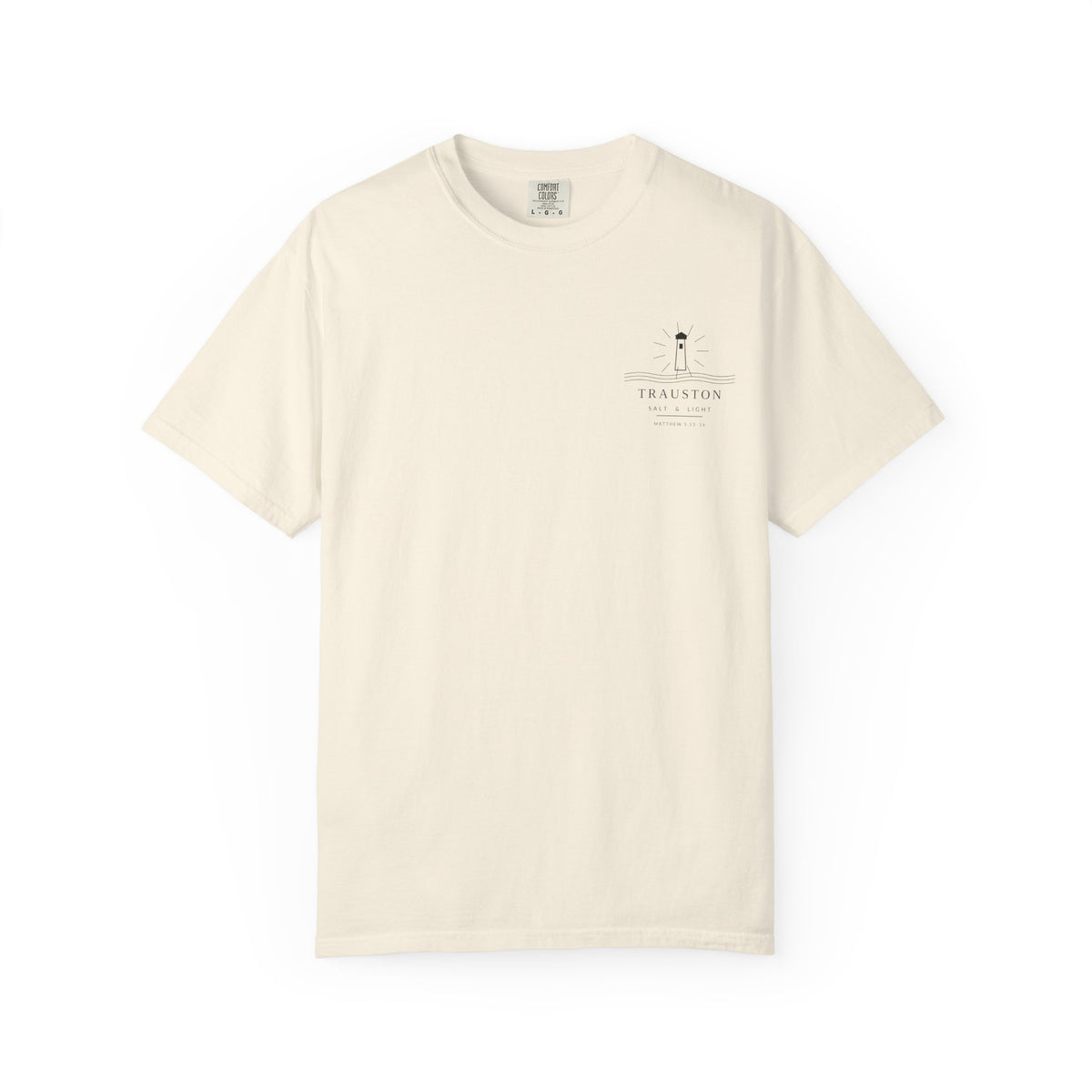 Salt and Light Garment-Dyed Tee — Dark Graphic