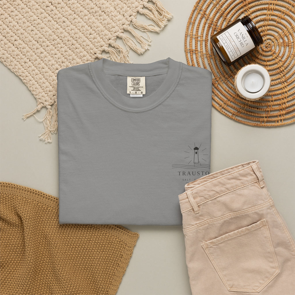 Salt and Light Garment-Dyed Tee — Dark Graphic