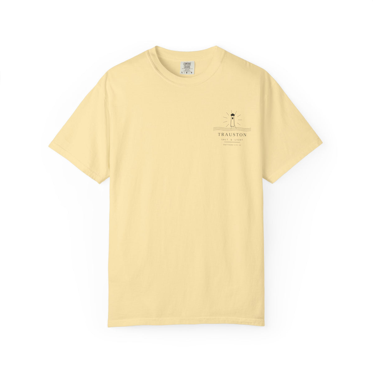 Salt and Light Garment-Dyed Tee — Dark Graphic