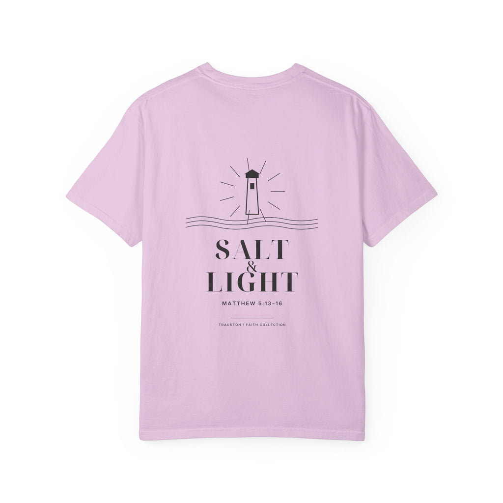 Salt and Light Garment-Dyed Tee — Dark Graphic
